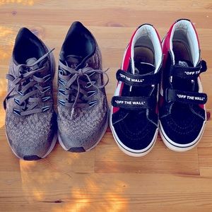 Boys Nike and Vans Shoes Size 2.5